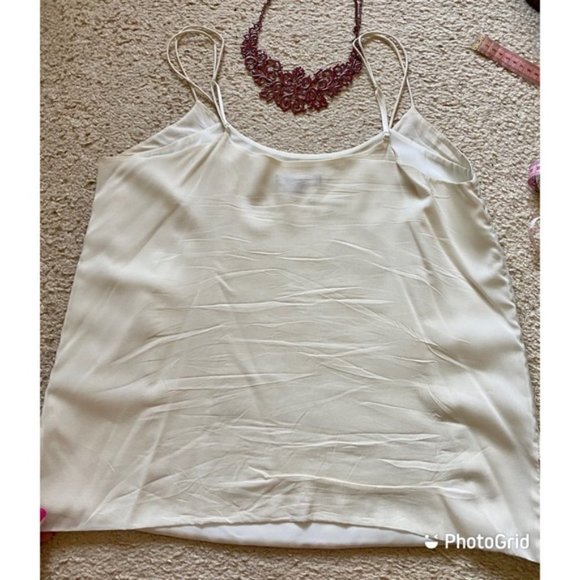Vince leather and silk spaghetti straps top - Picture 5 of 15